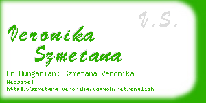 veronika szmetana business card